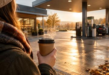 Der Kaffee auf dem Weg zur Arbeit - Pausenkultur an der Einsteinallee